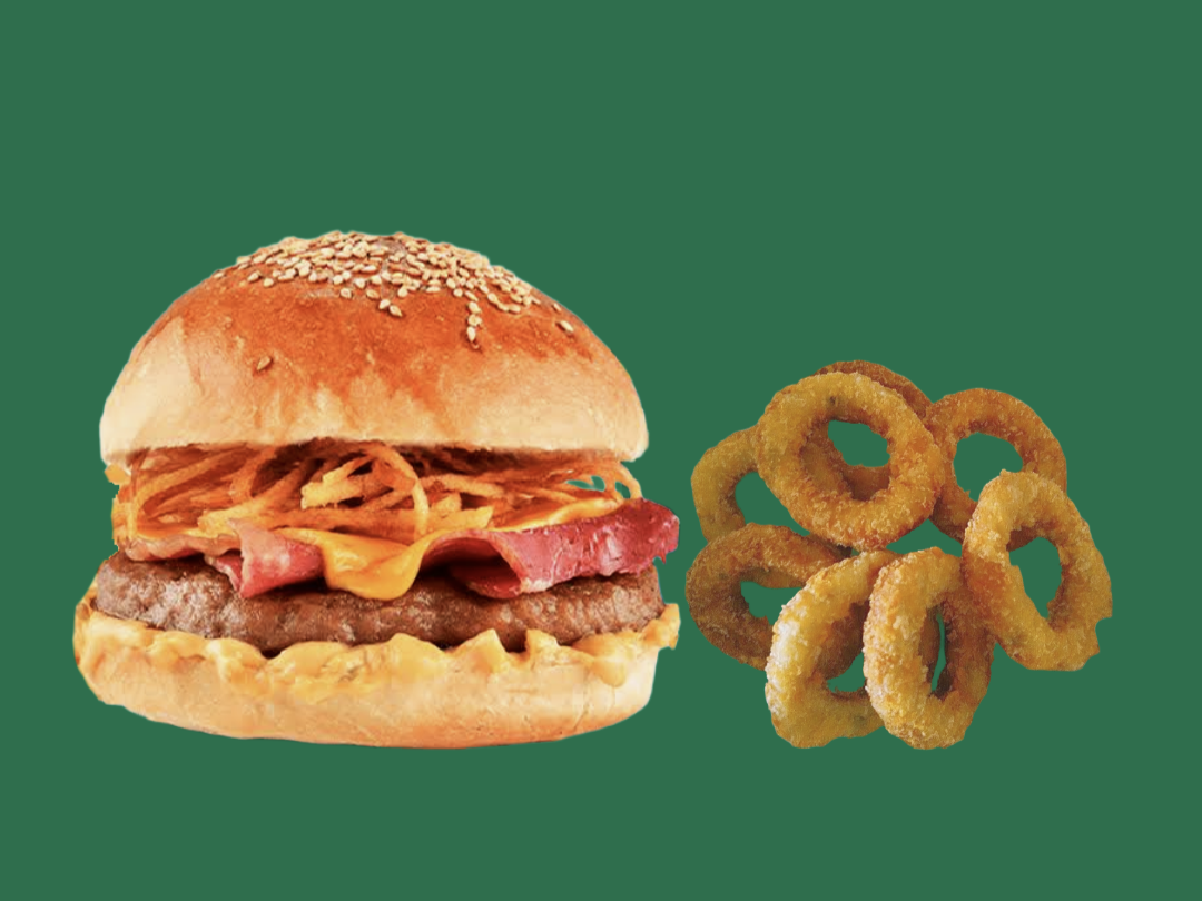 Star Fümeli Burger + Soğan Halkası